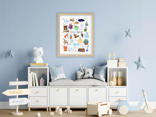 Winter Alphabet Poster