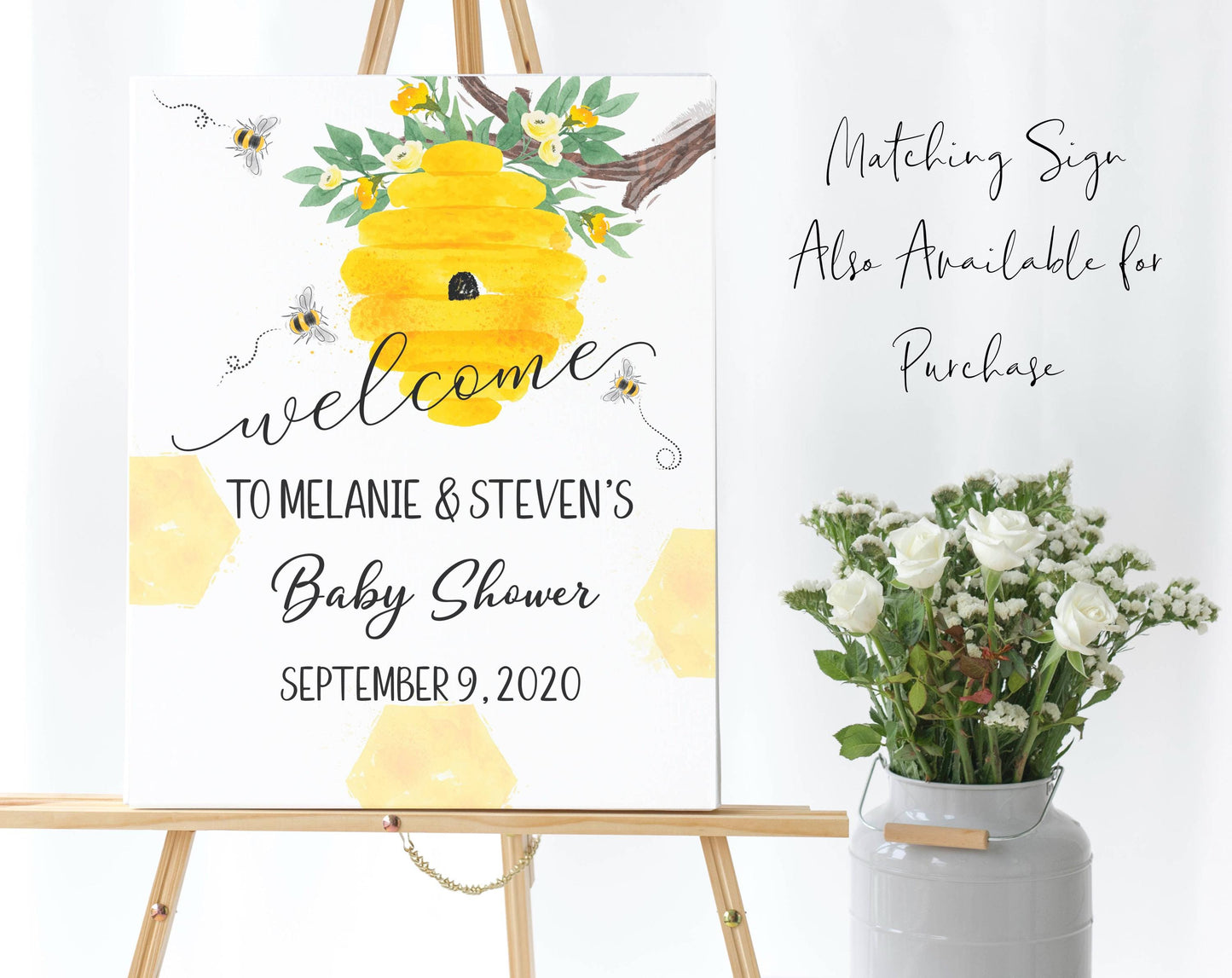 Bee Baby Shower Invitation Set