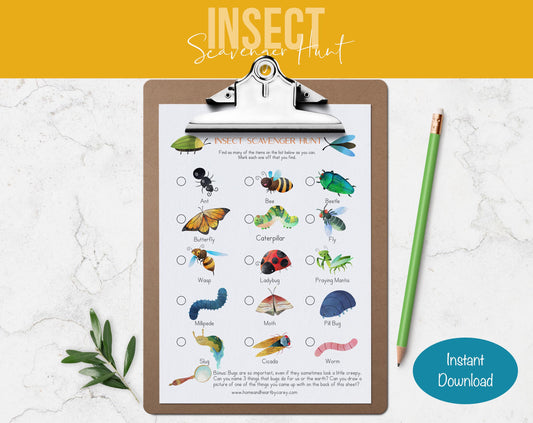 Insect Scavenger Hunt