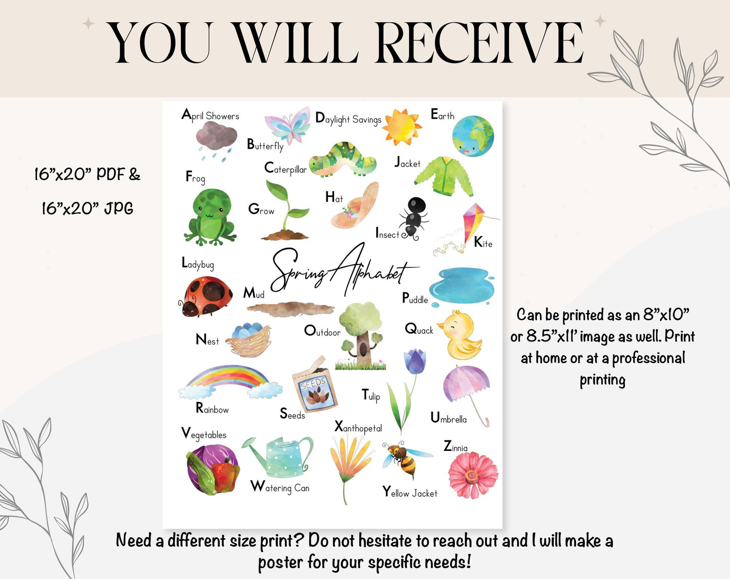 Spring ABC Poster