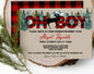 Oh Boy! Woodland Moose Baby Shower Invitation