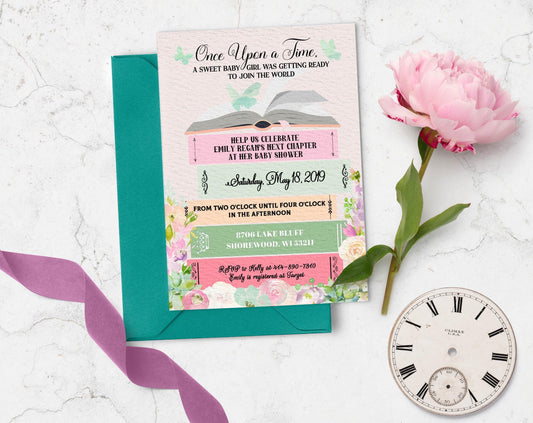Storybook Baby Shower Invitation