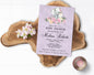 Floral Elephant Baby Shower Invitation, Lavender