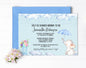 Elephant Baby Shower Invitation, Boy