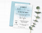 Simple Watercolor Baby Shower Invitation, Boy