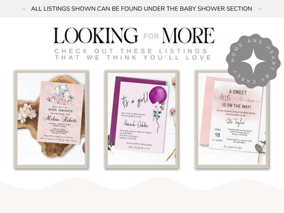 Woodland Fairy Baby Shower Invitation