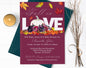 Fall Baby Shower Invitation, Girl