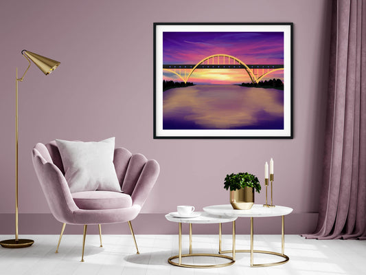 Hoan Bridge Print- Milwaukee, Wisconsin Wall Art