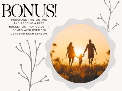 Seasonal Family Bucket List Bundle