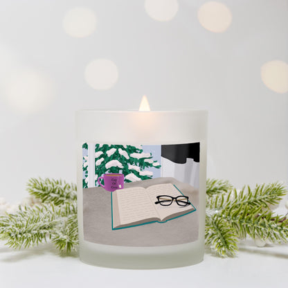Winter Window Frosted Glass Candle 11 oz