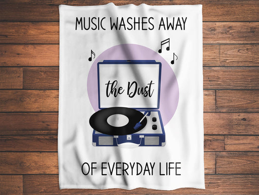 Vinyl Record Player Blanket, Available in Two Sizes