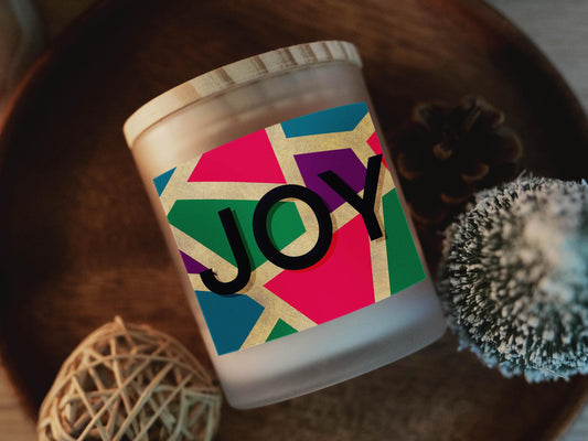 JOY Frosted Glass Candle 11 oz
