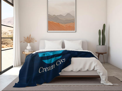 Milwaukee Flag Minky Blanket, Available in Two Sizes