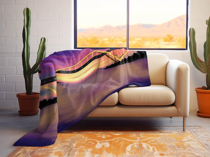 Milwaukee Hoan Bridge Minky Blanket, Available in Two Sizes